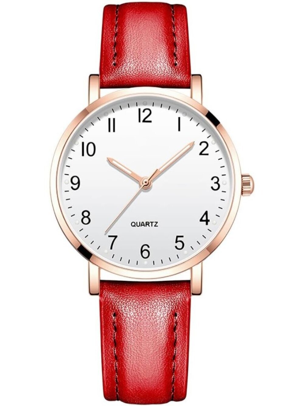 Women's Red Analog Specially Stylish Quartz Pointer Design Round Wrist Watch